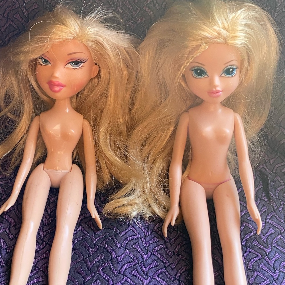 Bratz doll lot of 2 well loved dolls